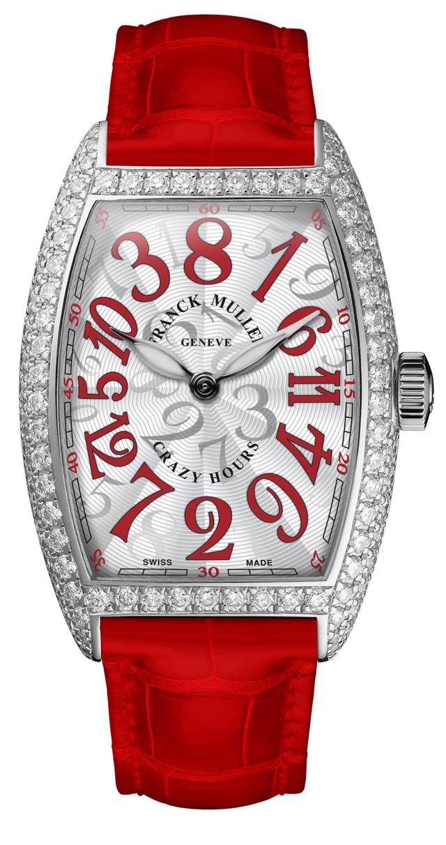 franck muller crazy hours diamond studded watch price